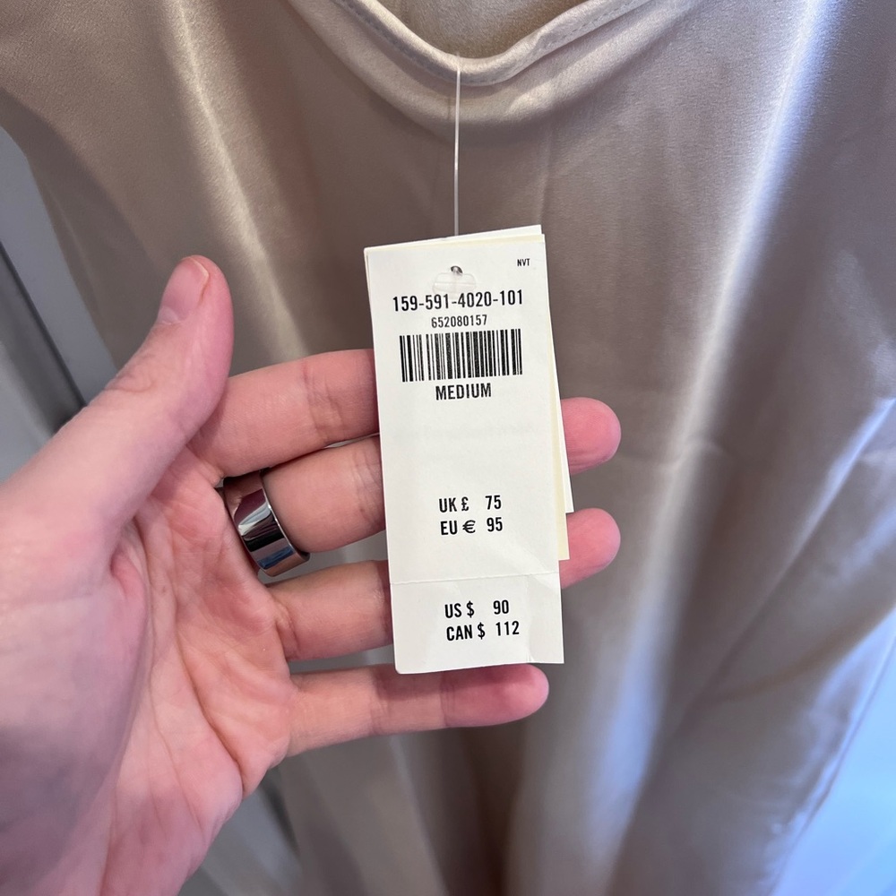 Elegant Satin Slip Dress - Picture 3 of 5